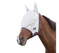 WeatherBeeta Comfitec Essential Mesh Mask White/Maroon/Grey - Small Pony