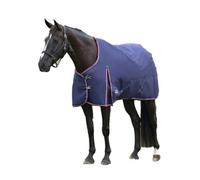 Weatherbeeta Comfitec Essential Standard-Neck Horse Turnout Rug Navy/burgundy (6 9")