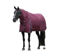 WeatherBeeta ComFiTec Essential Turnout Detach-A-Neck 220G, Burgundy/Navy, 5'3