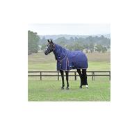 WeatherBeeta ComFiTec Essential Turnout Detach-A-Neck 50G, Navy/Burgundy, 5'3