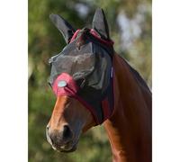 WeatherBeeta Comfitec Fine Mesh Fly Mask Black/Burgundy - Medium