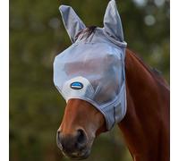 WeatherBeeta ComFiTec Fine Mesh Fly Mask with Ears, Grey, Medium