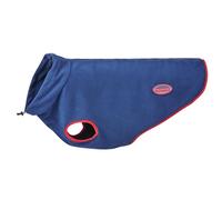 WeatherBeeta ComFiTec Fleece Zip Dog Coat, Navy/Red, 80cm