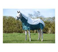 Weatherbeeta Comfitec Green-Tec Airflow Mesh Combo Neck - White/Dragonfly Blue