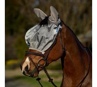 Weatherbeeta ComFiTec Hexi Shield Ride On Fly Mask - Silver - Size: Large
