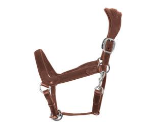Weatherbeeta Comfitec Leather Headcollar Brown (Pony)