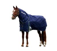 Weatherbeeta Comfitec Plus Dynamic Achable Neck 220G Horse Turnout Rug Navy/forest Green (5 9")