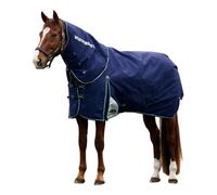 Weatherbeeta Comfitec Plus Dynamic Achable Neck Logo 100G Horse Turnout Rug Navy/forest Green (5 9")