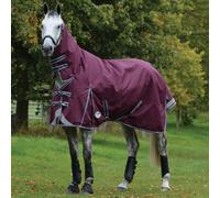 Weatherbeeta Comfitec Plus Dynamic Ii 220g Combo Neck Turnout Rug - 5'6 · Maroon Grey and White