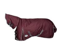 WeatherBeeta ComFiTec Plus Dynamic II Combo Neck Medium/Lite Horse Turnout Rug, Maroon/Grey/White, 7'0