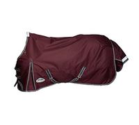 WeatherBeeta ComFiTec Plus Dynamic II Standard Neck Medium/Lite Horse Turnout Rug, Maroon/Grey/White, 6'9
