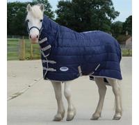 Weatherbeeta Comfitec Pony 210D Channel Quilt 110g Lite Combo Stable Rug - Indoor Lightweight Horse Blanket - Navy - Size: 5ft 3inch
