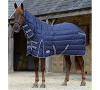 Weatherbeeta Comfitec Pp Channel Quilt II Combo Neck (Heavy) - Dark Blue/Grey/White - 6 foot 6 inch