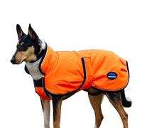 WeatherBeeta ComFiTec Reflective 300D Deluxe Showerproof Dog Coat, Orange, 65cm