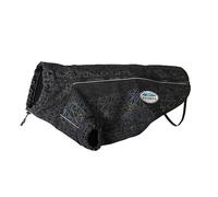 WeatherBeeta ComFiTec Reflective Print Active Dog Coat, Black/Reflective Rainbow, 80cm