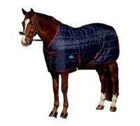 Weatherbeeta Comfitec Standard-Neck Channel Quilt 100G Horse Stable Rug & Neck Navy/burgundy (4 3")
