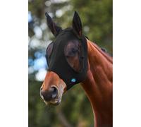 WeatherBeeta ComFiTec Stretch Fly Mask with Ears, Black/Black, Extra Small