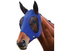 WeatherBeeta ComFiTec Stretch Fly Mask with Ears, Cobalt/Black, Extra Large
