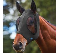 WeatherBeeta ComFiTec Stretch Fly Mask with Ears, Charcoal/Black, Extra Large
