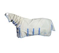 Weatherbeeta Comfitec Sweet Itch Shield Combo Neck Horse Turnout Rug White/blue (6 9")