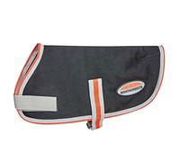 Weatherbeeta Therapy-Tec Fleece Dog Coat Black/Silver/Red - 35cm