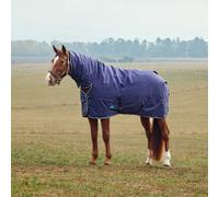 WeatherBeeta Turnout Blanket ComFiTec Tyro Combo Neck 50G Navy/Charcoal 6'0
