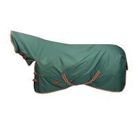 WeatherBeeta ComFiTec Tyro Combo Neck Medium Horse Turnout Rug, Green/Burnt Orange/White, 5'9