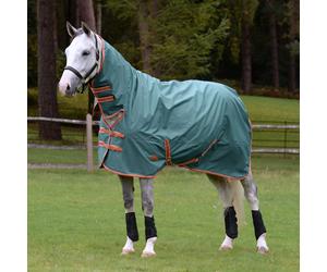 Weatherbeeta Comfitec Tyro Combo Neck Medium Turnout Rug - Outdoor Mediumweight Horse Blanket - Green - Size: 4ft