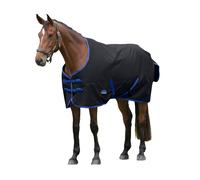 Weatherbeeta Comfitec Tyro Turnout Standard Neck 220g - Black/cobalt 6'0/135cm
