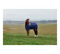 Weatherbeeta Comfitec Tyro Turnout Standard Neck 50g - Navy/charcoal 6'6/150cm