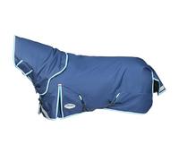 WeatherBeeta ComFiTec Ultra Hardi Detach-A-Neck Medium Horse Rug, Blue/Bright Blue/White, 6'3