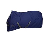 WeatherBeeta Cotton Show Sheet with Surcingles II Standard Neck Blue/Grey/White - 6 foot 3 inches