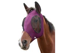 WeatherBeeta Deluxe Stretch Bug Eye Saver with Ears, Purple/Black, Small Pony