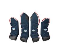 Weatherbeeta Deluxe Travel Boots - Navy/Red/White - Cob