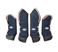 Weatherbeeta Deluxe Travel Boots - Pony · Navy Red and White