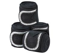 Weatherbeeta Fleece Bling Bandage 4 Pack - Black