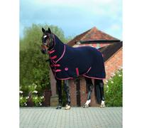 Weatherbeeta Fleece Cooler Combo Rug - 6'0 · Navy Red and White