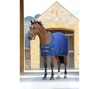 Weatherbeeta Fleece Cooler Standard Neck - Dark Blue/Grey/White - 7 foot 3 inch