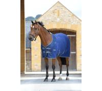 Weatherbeeta Fleece Cooler Standard Neck Horse Rugs - Dark Blue/Grey/White
