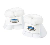 WeatherBeeta Fleece Trim Impact Bell Boots, White, Pony