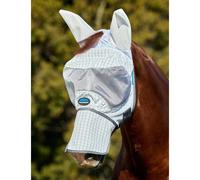 WeatherBeeta Hybrid Fly Mask White/Charcoal - XXSmall