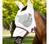 WeatherBeeta Hybrid Seasons Fly Mask - White/Maroon