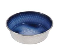 WeatherBeeta Non-Slip Stainless Steel Shade Dog Bowl - Royal Blue - 19.5cm