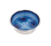 WeatherBeeta Non-Slip Stainless Steel Shade Dog Bowl - Royal Blue - 23cm