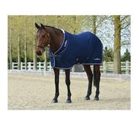 Weatherbeeta Opulence Show Sheet Standard Neck for Horses Navy/White - Size 7'3