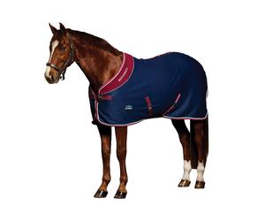 Weatherbeeta Opulence Show Sheet Standard Neck - Navy/burgundy 5'9/125cm