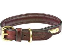 Weatherbeeta Padded Leather Dog Collar - - Size: S