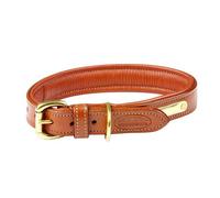 Weatherbeeta Padded Leather Dog Collar Tan (S)