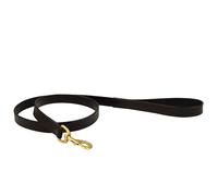 Weatherbeeta Padded Leather Dog Lead - Black - Size: Medium