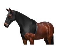 Weatherbeeta Pony/Horse Stretch Hood With Zip - Black